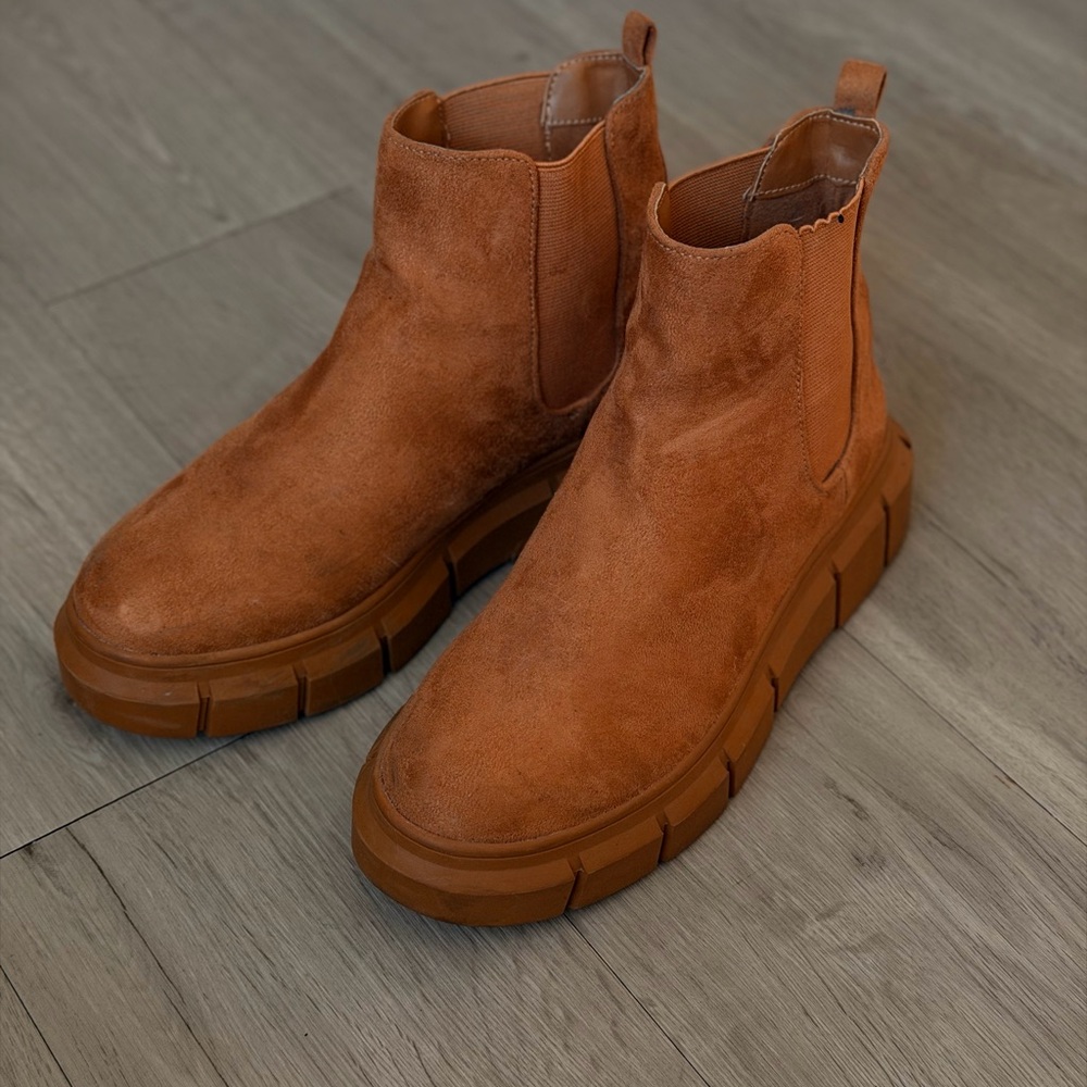 Nordstrom Brown Suede Ankle Booties